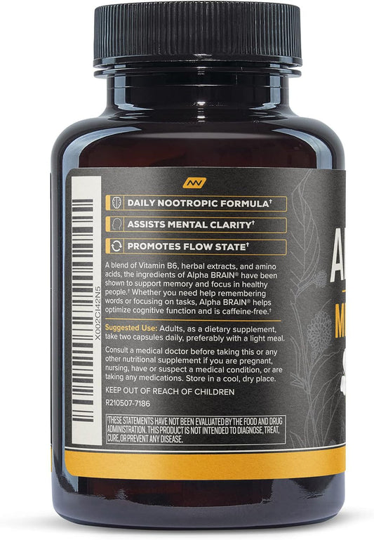 Alpha Brain Supplement Capsules