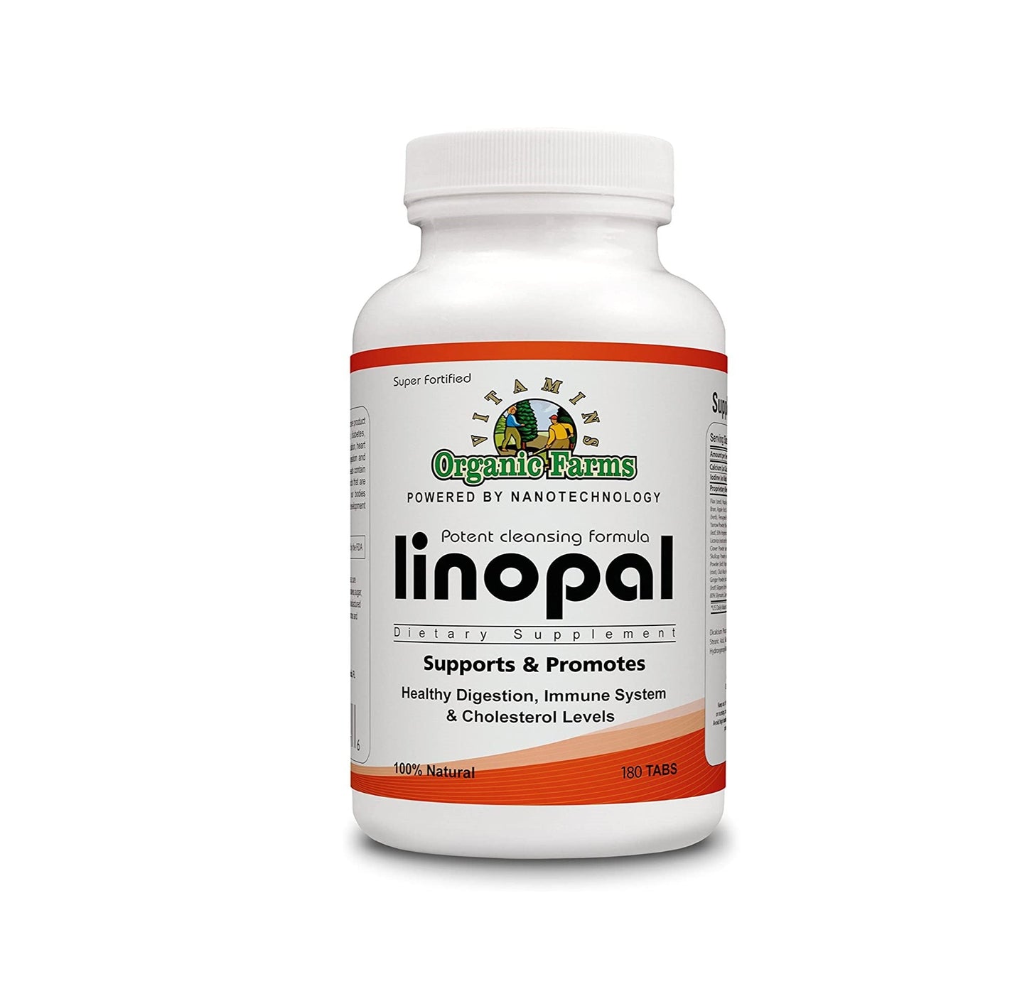 Linopal - 180 Tablets - Healthy Digestion, Immune System & Cholesterol Levels - 100% Natural Dietary Supplement