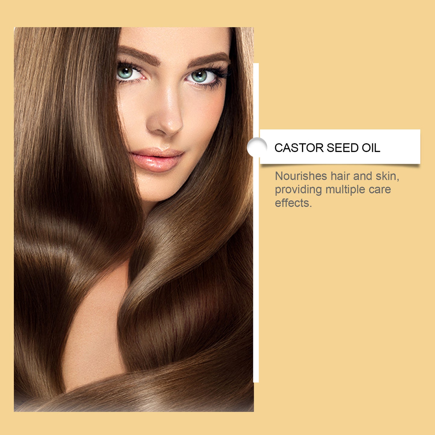 Organic Castor Oil Moisturizes Hair Eyebrow Skin